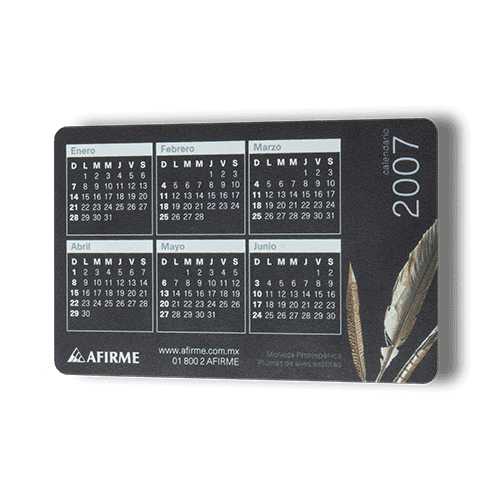 tarjeta calendario plástico - plastikko
